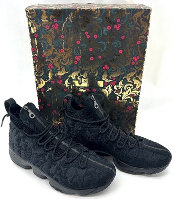 Nike Lebron 15 XV Kith Ronnie Fieg Perf Suit of Armor Black SZ16 (HE1042775)