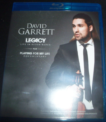DAVID GARRETT - Legacy (Live In Baden-Baden) (All Region B) BLURAY   Like New