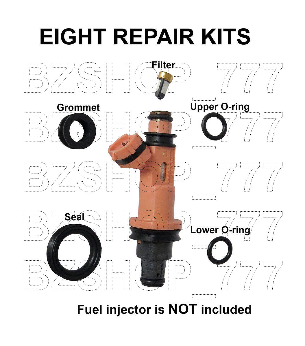 8 Fuel Injector Service Repair Kits fits Lexus 4.0L 4.3L V8 eBay
