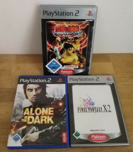 PS2/Playstation 2 Spielesammlung Tekken 5, Final Fantasy X-2, Alone in the Dark 