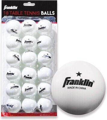 Franklin Sports 1-Star Table Tennis / Ping Pong Balls, 40mm