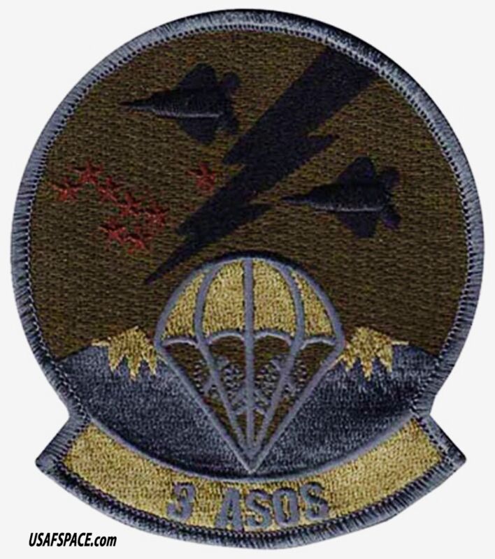 USAF 3D AIR SUPPORT OPERATIONS SQ -3 ASOS- JTAC -Fort Wainwright, AK- VEL PATCH