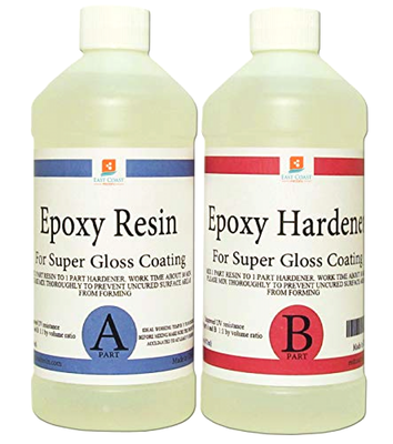 clear coating epoxy gloss crystal super tabletops resin oz kit