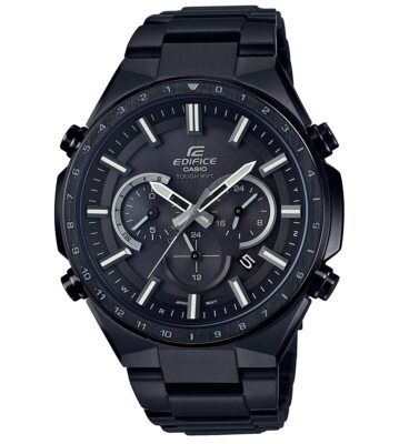 Pre-owned Casio Watch Edifis Radio Solar Eqw-t660dc-1ajf Men's Black From Japan