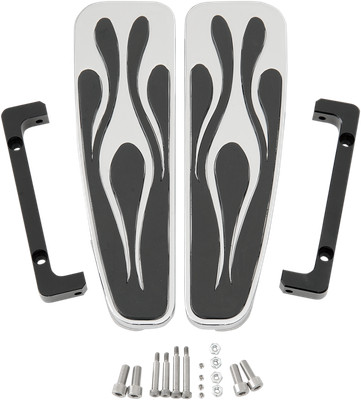LA Chrome Enferno Adjustable Long Floorboards HD Dyna Switchback 12-16