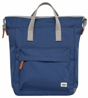 ROKA ROKA UNISEX BANTRY B MEDIUM SUSTAINABLE CANVAS BACKPACK - MINERAL NAVY