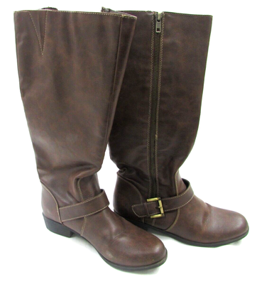 Naturalizer Women Boots Brown VeraCruz Faux Leather Knee High Boots Size 7