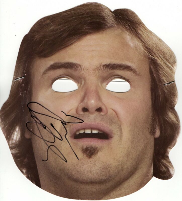 Jack Black Signed Autographed Photo Face Mask Tenacious D Jsa Ii59191