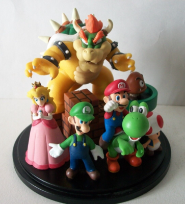 Club Nintendo Super Mario Bros Figure Statue Bowser Luigi Yoshi