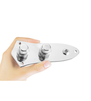 920D Custom Concentric Fender Jazz Bass Control Plate Upgrade With Chrome/Bla...