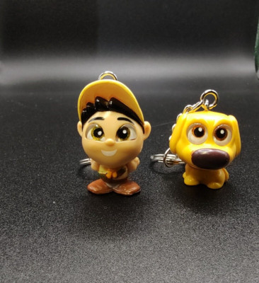 DISNEY DOORABLES UP DUG AND RUSSELL KEYCHAINS LOT OF 2