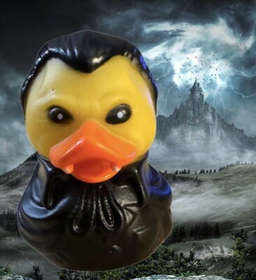 Count Dracula Vampire Rubber Duck Dash Ornament, Van Helsing, Halloween