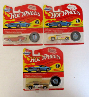 3 Hot Wheels Vintage Collection exclusive series 2 Snake Mongoose Deora lot of 3