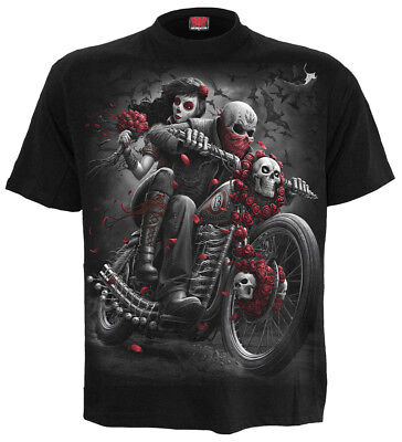SPIRAL DIRECT DOTD BIKERS T-Shirt/Riders/Skull/Biker/Goth/Tattoo/Darkwear/Top