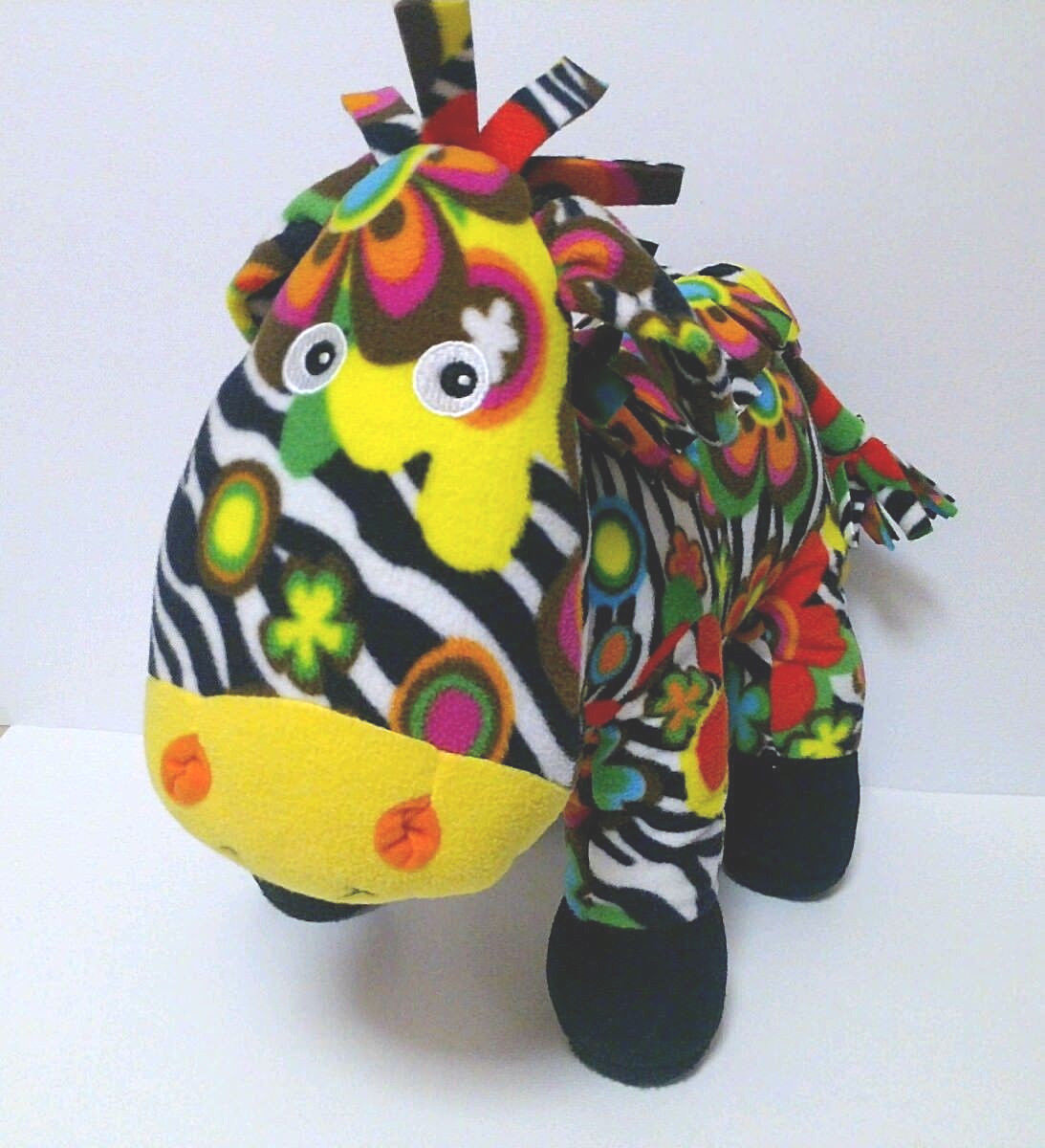 Melissa and Doug plush Zelda Zebra patterned PAL stuffed animal