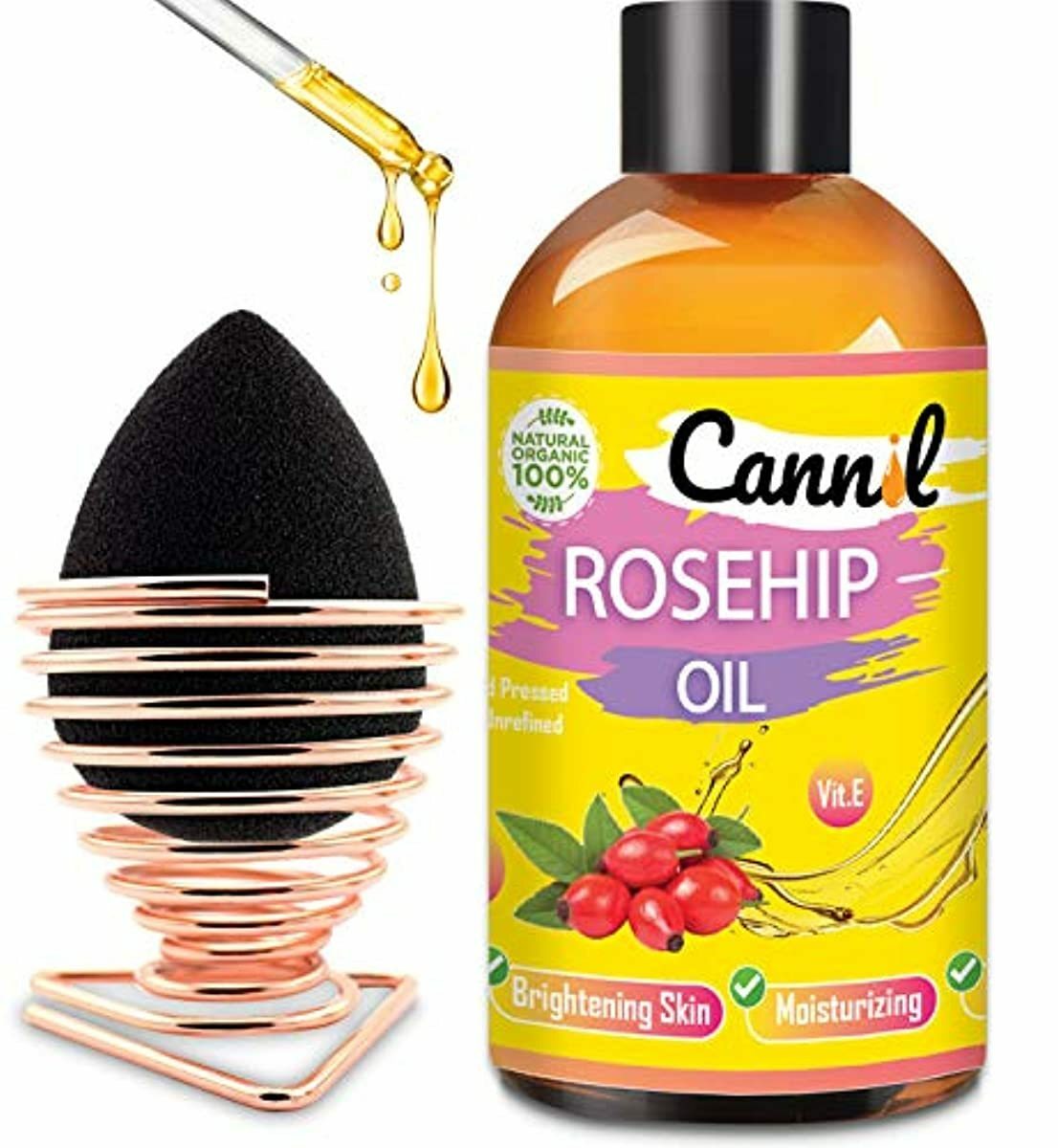 Aceite De Rosa Mosqueta 100% Puro Natural Orgánico Piel Seca Arrugas