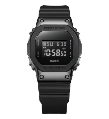 Pre-owned Casio G-shock Digital 5600series Quartz Men's Watch Gm-5600ub-1 In Black