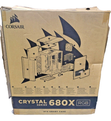 Corsair Crystal Series 680X RGB High Airflow Tempered Glass ATX Smart Case