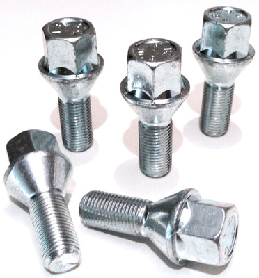Car wheel bolts M12 x 1.25, 17mm Hex, 26mm thread, taper seat Alfa Romeo x 5