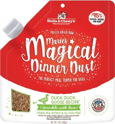 Stella & Chewy's Marie s Magical Dinner Dust Duck Duck Goose Recipe Food Topper
