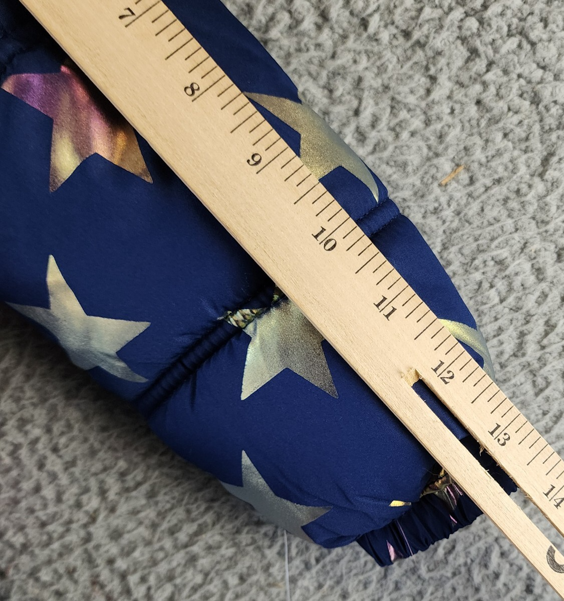 Ixtreme All Over Fall Star Puffer Jacket W/ Fleece Hood Girls 4 Navy Multi L/S - Picture 10 of 15