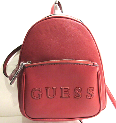 Red guess backpack best sale purse