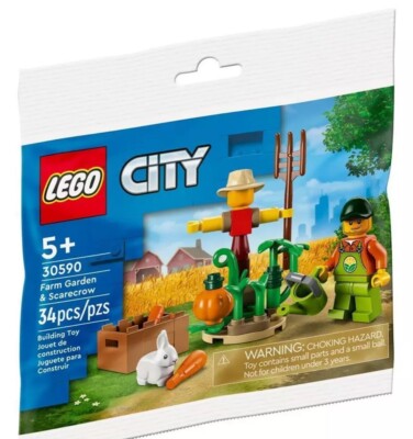 lego 30590 city farm garden scarecrow polybag 34pcs new 334617011041