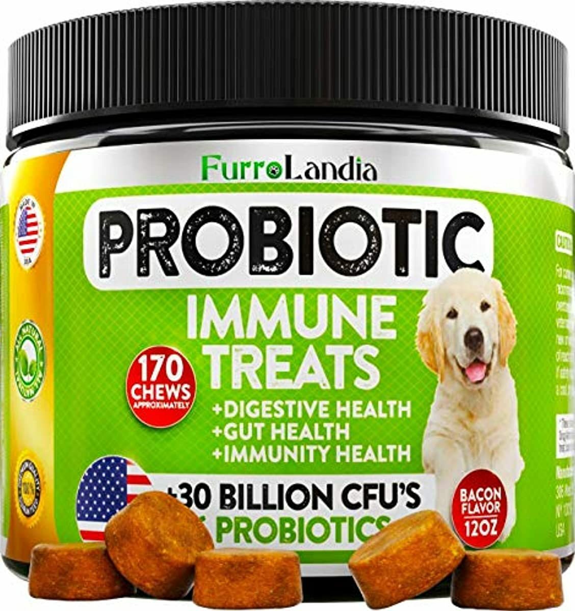Probiotics for Dogs Advanced Dog Probiotics Chews with 30 Billion