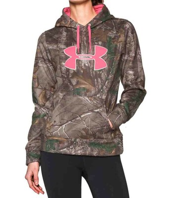 under armour men's camo big logo pullover hoodie