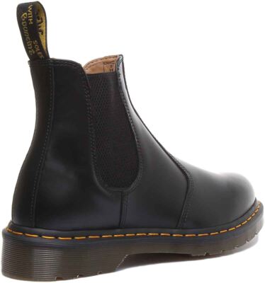 Pre-owned Dr. Martens Dr Martens 2976 Ys Classic Chelsea Yellow Mens Boot In Black Size Us 6 - 13