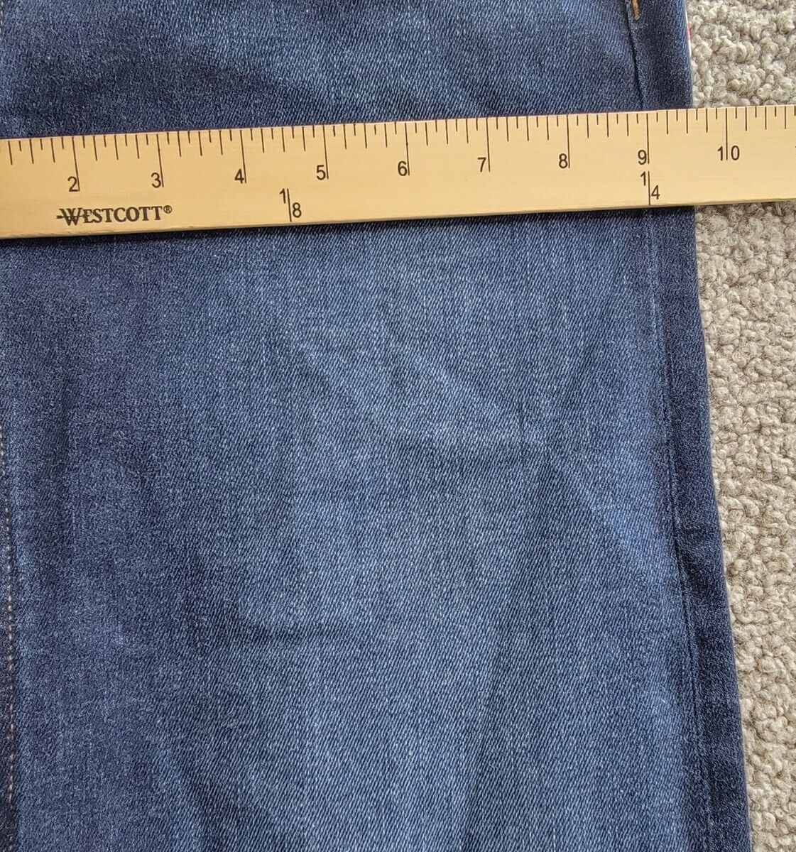 Hudson Jeans Rosie Wide-Leg Full-Length Jeans Women's 24 Poseidon Button Closure - Picture 6 of 18