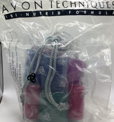 1998 Avon Techniques No Clip Roller Set 26 Rollers Sealed NOS