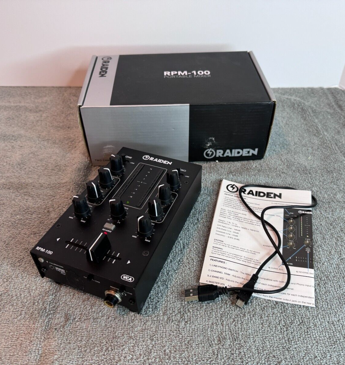 Raiden RPM-100 Portable 2-Channel DJ MIXER with Box | eBay Raiden RPM-100 Portable 2-Channel DJ MIXER with Box | eBay