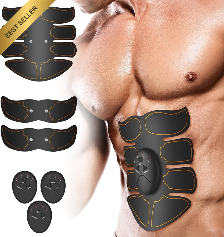 Wireless EMS Muscle Toner Abdominal Toning Belt Body Gym Workout for Abdomen Arm