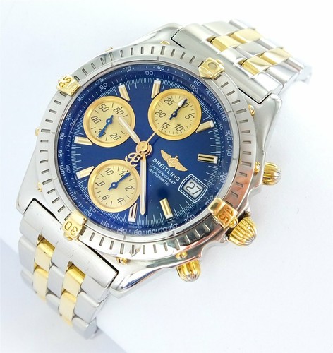 ایگرد | قیمت و خرید Breitling Chronomat GT Automatik Herrenuhr Stahl/Gold  Ref. B13350 BOX Papiere