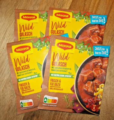 Maggi Fix Wildgulasch 4x 46g (41,30kg) Nur für kurze Zeit!