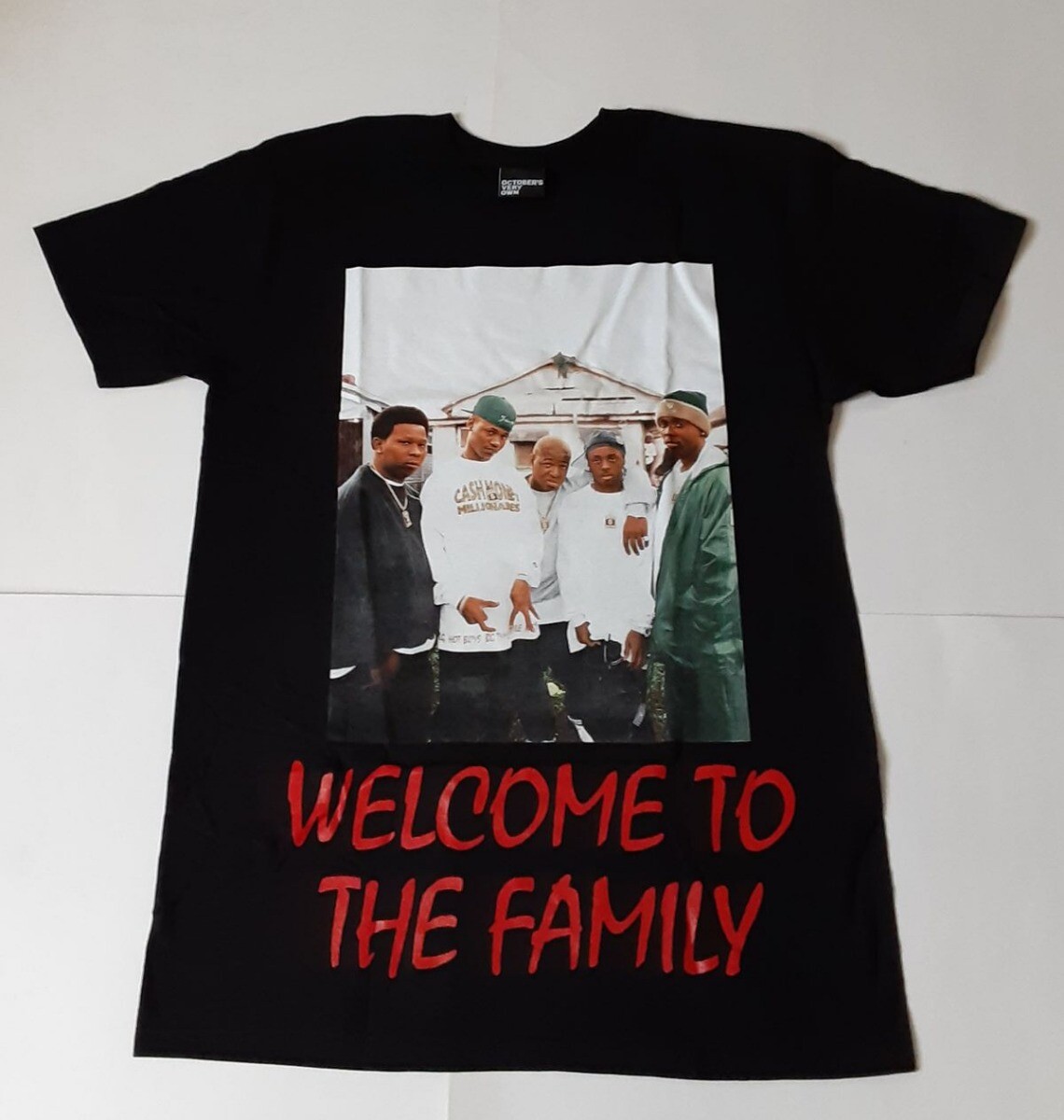 October Very Own OVO 416 Dream Crew BLACK Cotton T-Shirt S/s