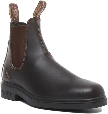 BLUNDSTONE BLUNDSTONE 62 HERREN LEDER ARBEIT CHELSEA STIEFEL IN STOUT BRAUNE UK GRÖSSE 7 -