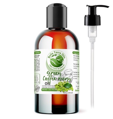 Green Coffee Bean Oil: Natural, Cold-Pressed, Ideal for Skin Rejuvenation