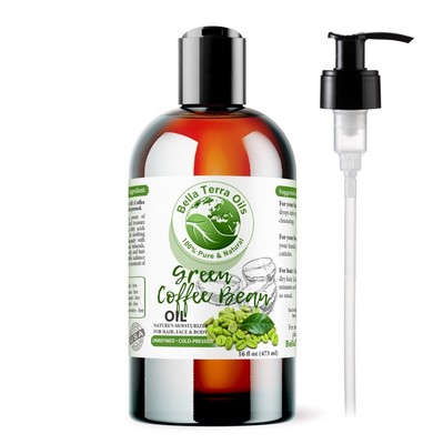 Green Coffee Bean Oil: Natural, Cold-Pressed, Ideal for Skin Rejuvenation