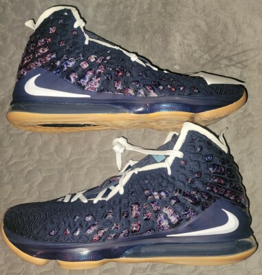 Nike LeBron 17 XVII UConn Navy Blue 