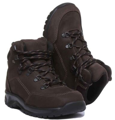 Pre-owned Finn Comfort Tibet Lace Up Comfort Hiker Womens Boot Brown Us 5 - 11