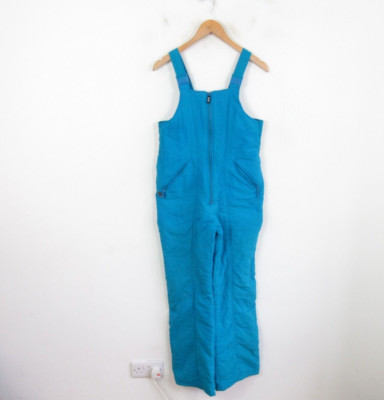 Rodeo Vintage Ski Snowboard Bib 90s Salopettes Trousers Blue Womens 34-36'' Chest