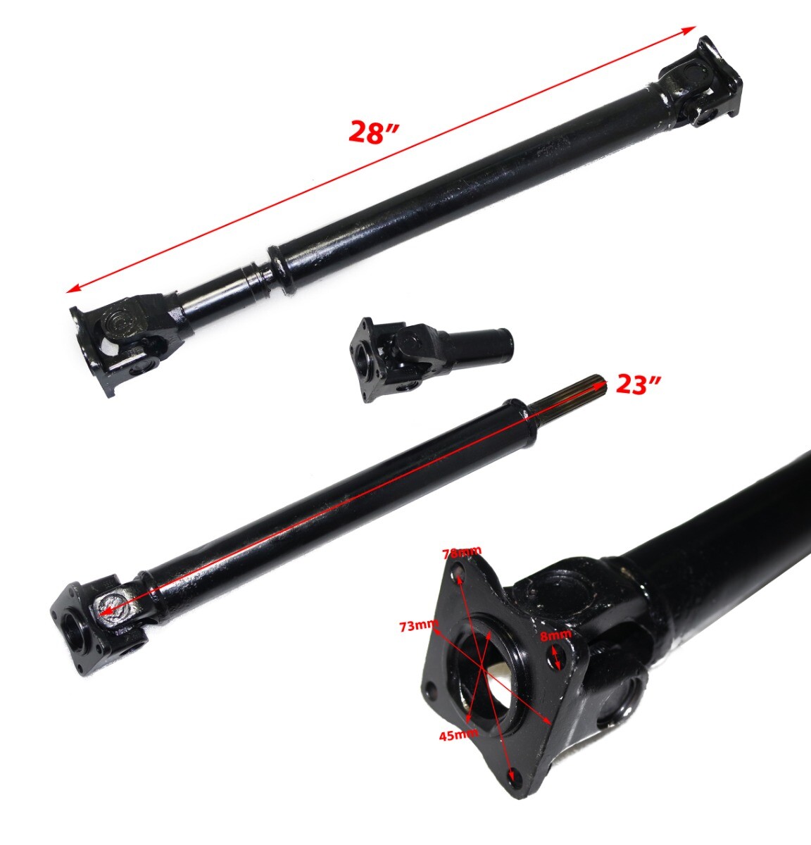 For Suzuki Samurai SJ410 Driveshaft Propeller Shaft Set Long Wheel Base 