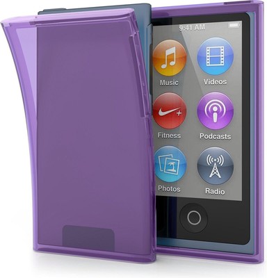 Case for Apple iPod Nano 7 7th Gen - TPU Gel Rubber - Clear & Colors