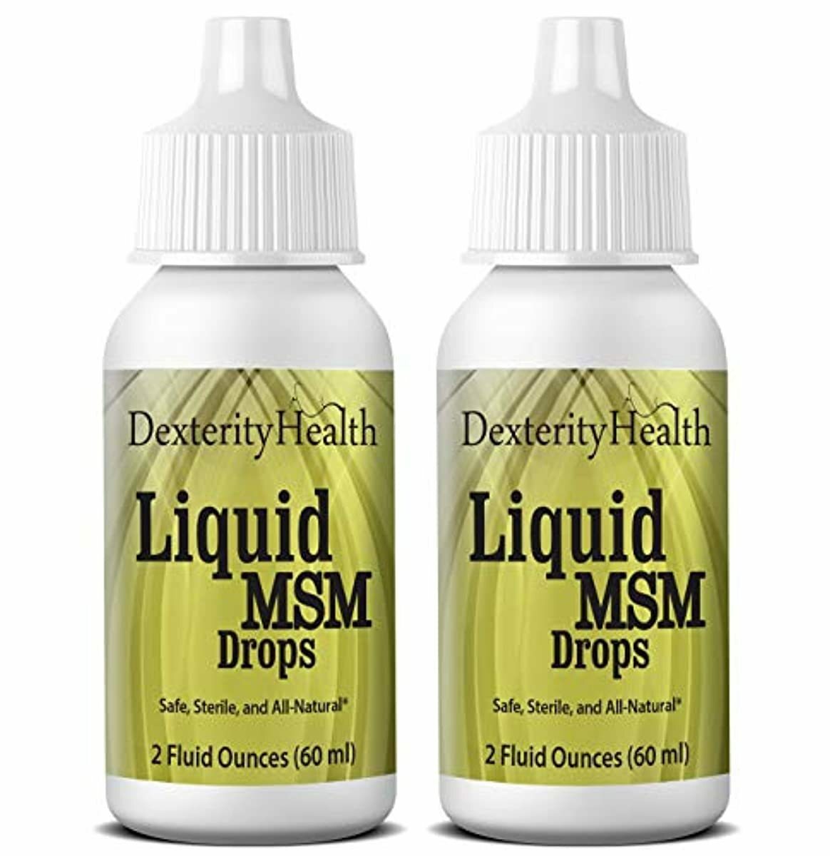 Dexterity Health Liquid MSM Eye Drops, Squeeze-Top Bottles, 