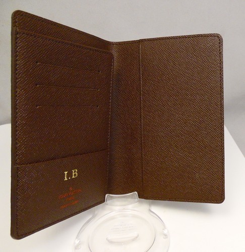 Mint Louis Vuitton Bi Fold Damier Brown Wallet Credit Card Holder ~ Free Ship