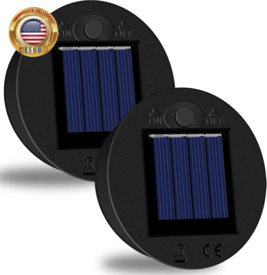 Solar Lights Replacement Top,2 Pack Solar Light Inserts for Lanterns, 8 Lumens W