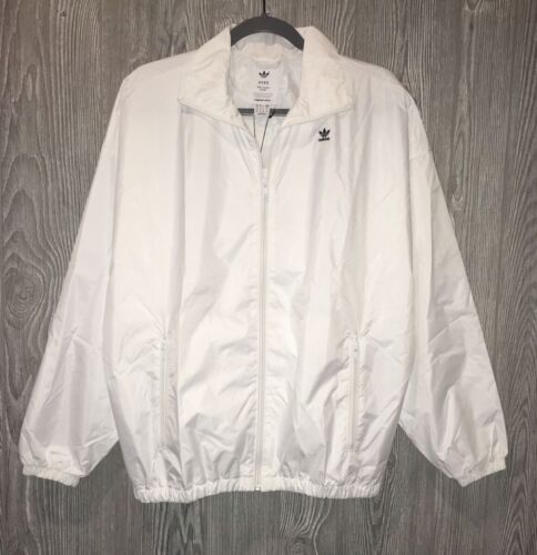 ORIGINALS Hyke White Oversized Windbreaker F/Z Jacket NEW Womens Sz S | eBay
