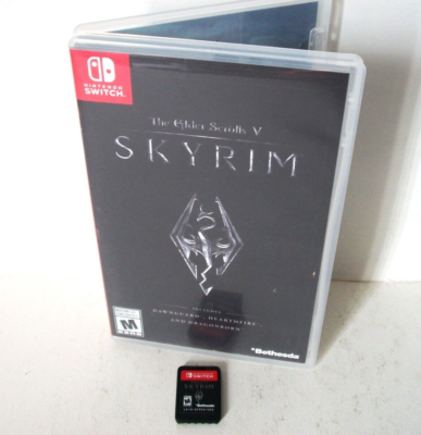 The Elder Scrolls V 5 Skyrim Nintendo Switch Game Case Cartridge RPG Bethesda